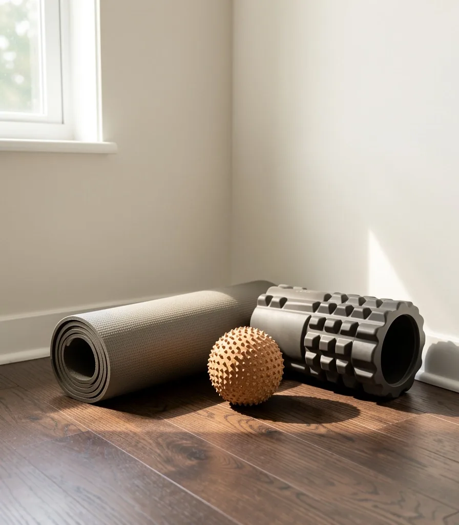 Home recovery corner with mobility tools
