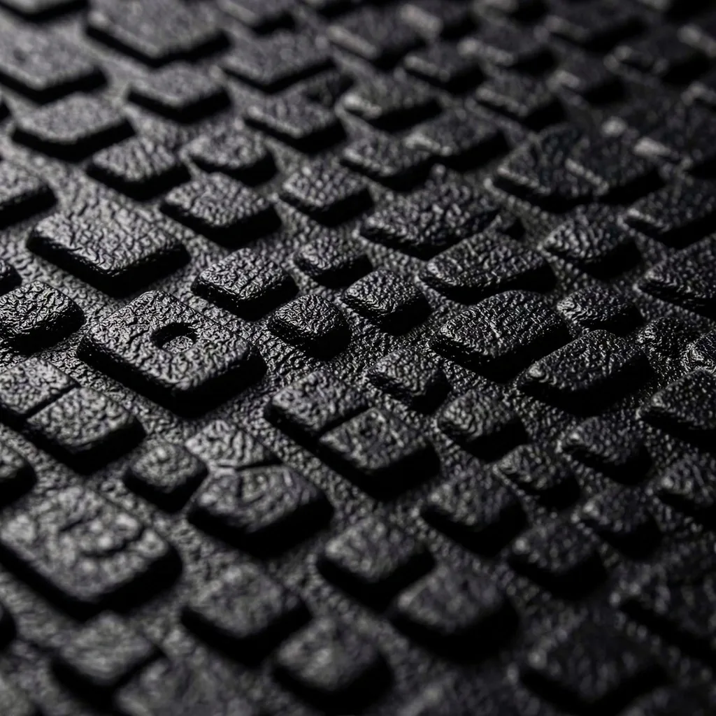 Macro detail of yoga mat grip texture