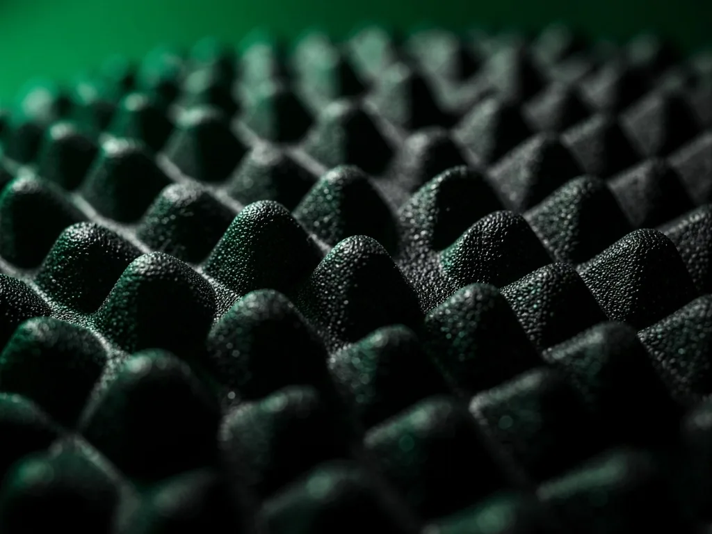 Textured grid surface foam roller