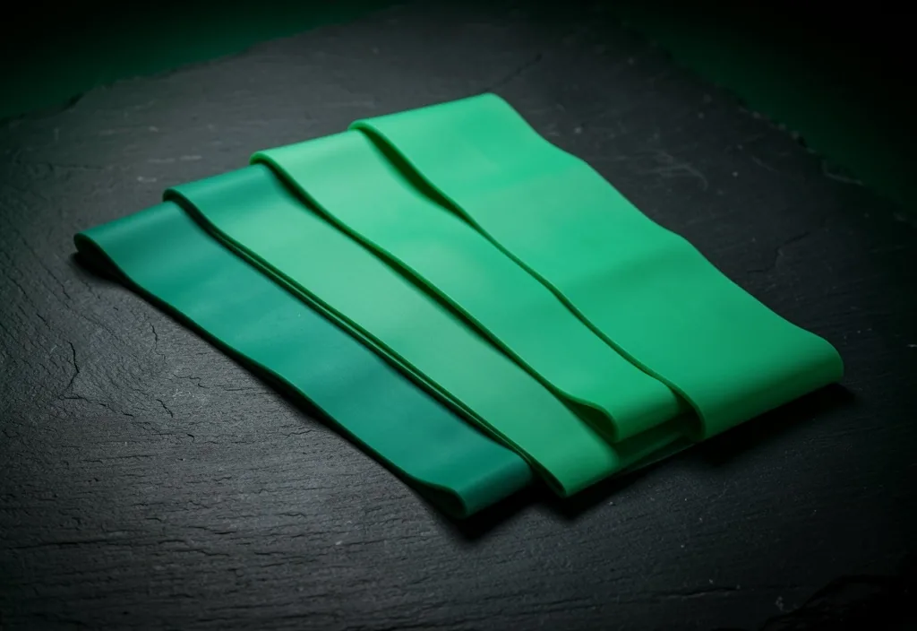 Resistance bands in varying tensions
